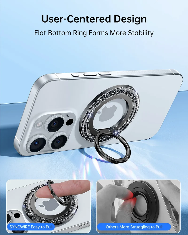 MagSafe Resin Sparkle Single Ring Phone Grip