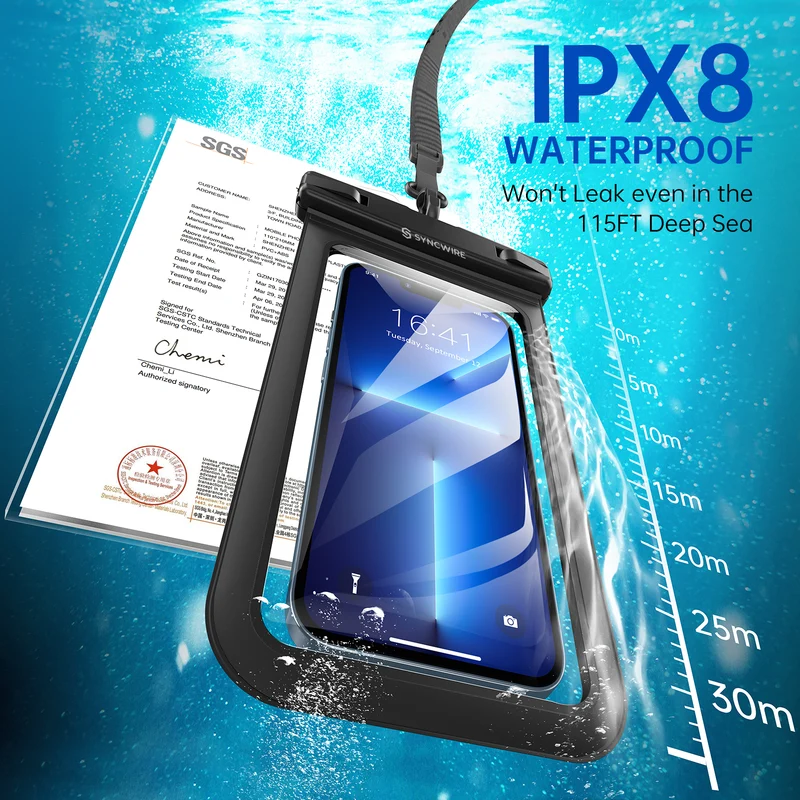 Einfache, wasserdichte Telefontasche