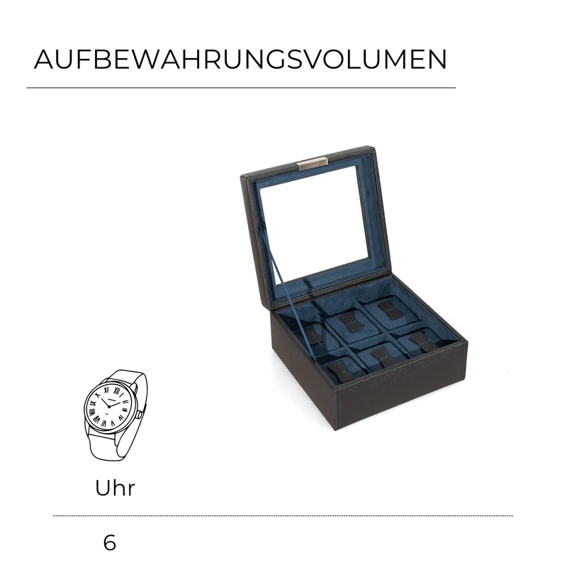 BOND CG Uhrenbox für 6 Uhren