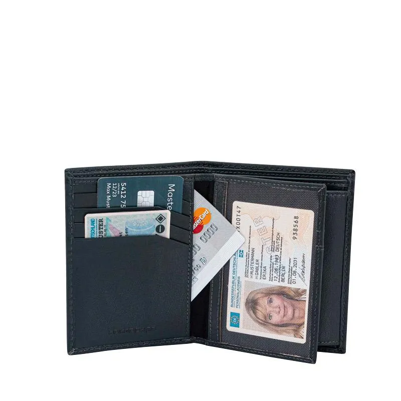 HIGH END Geldbörse HF blue aus Leder mit RFID
