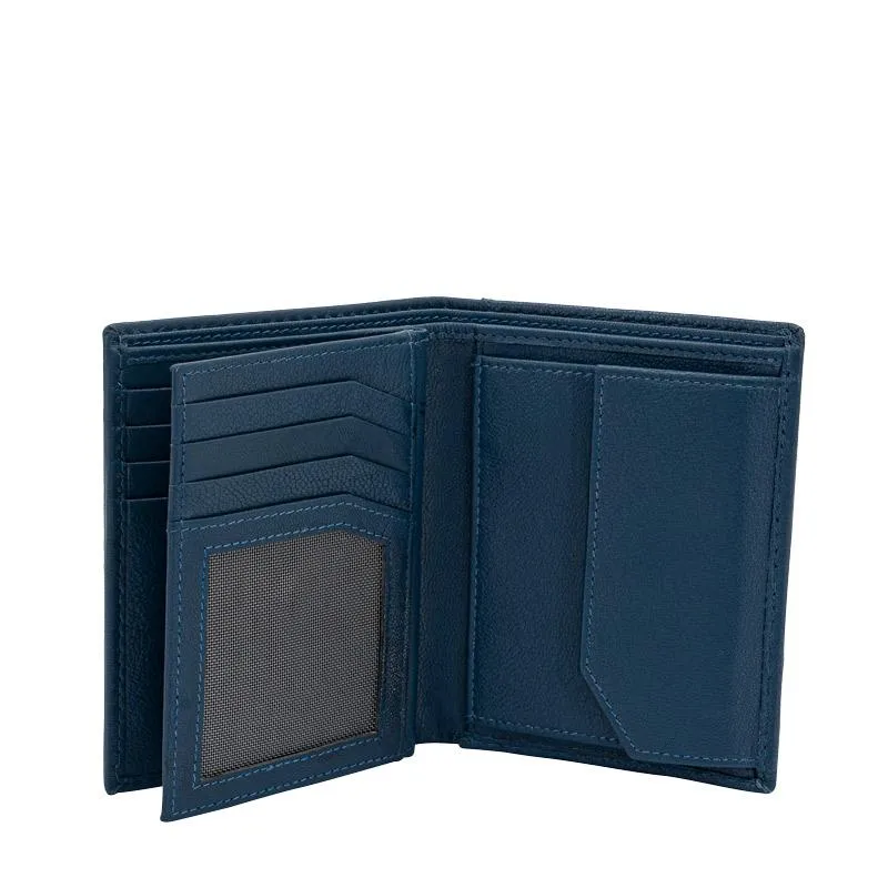 HIGH END Geldbörse HF blue aus Leder mit RFID