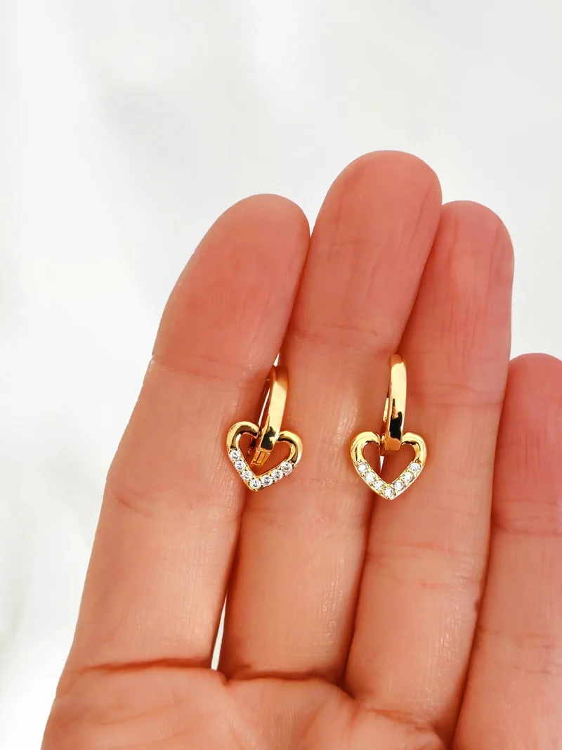 Lovely Heart Hoops