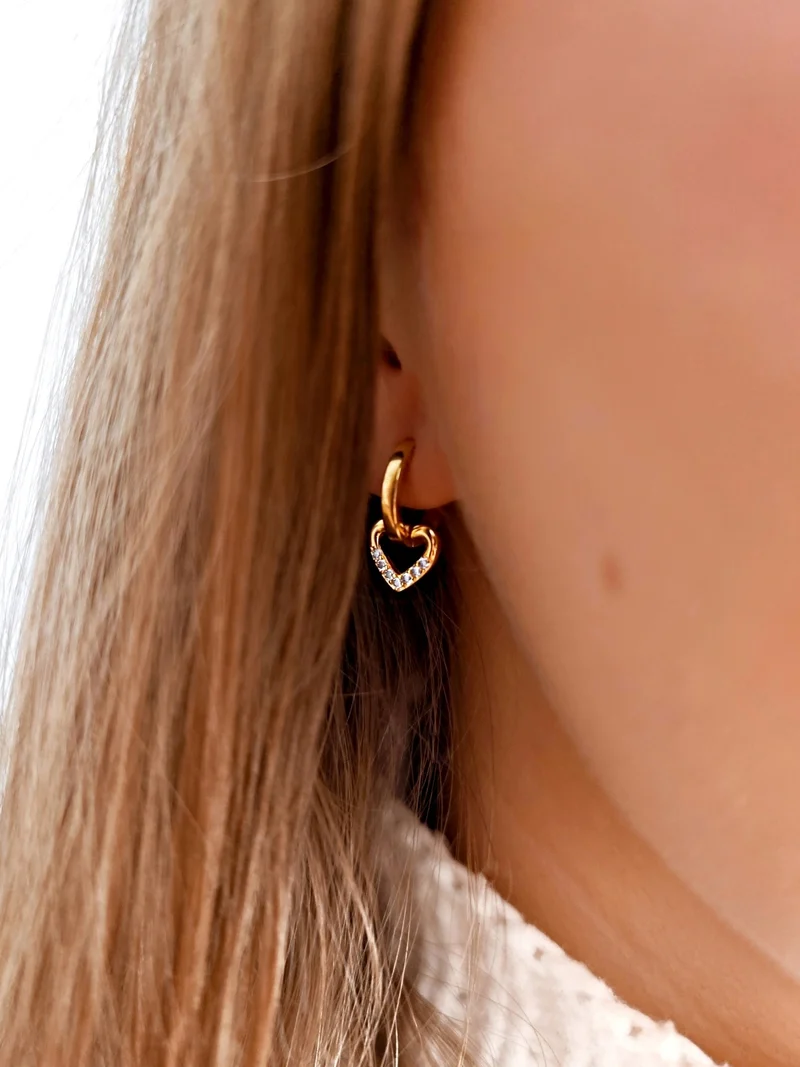 Lovely Heart Hoops