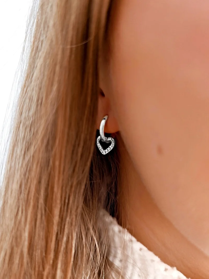 Lovely Heart Hoops