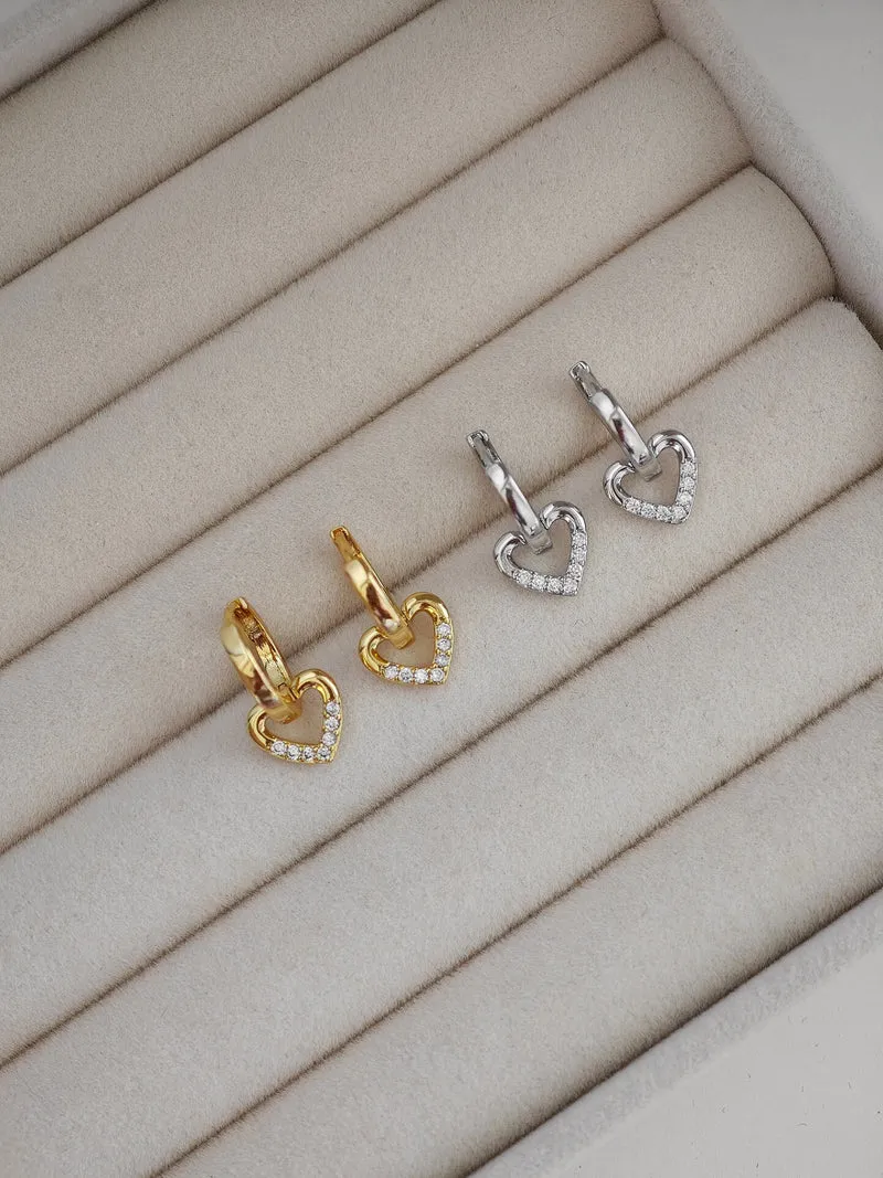 Lovely Heart Hoops