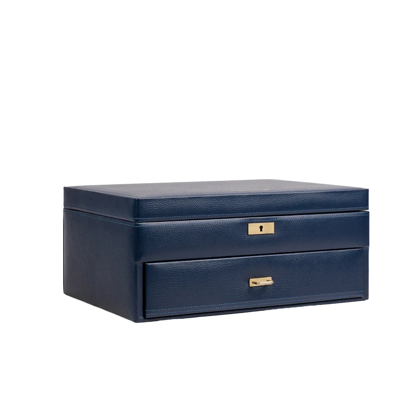 DYNASTY XXL Uhrenbox für 20 Uhren aus Leder