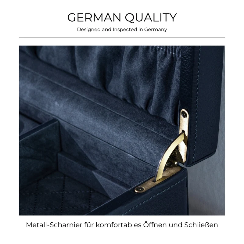 DYNASTY XXL Uhrenbox für 20 Uhren aus Leder