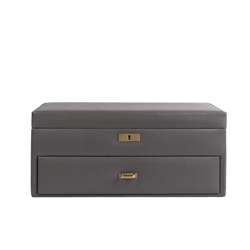 DYNASTY XXL Uhrenbox für 20 Uhren aus Leder