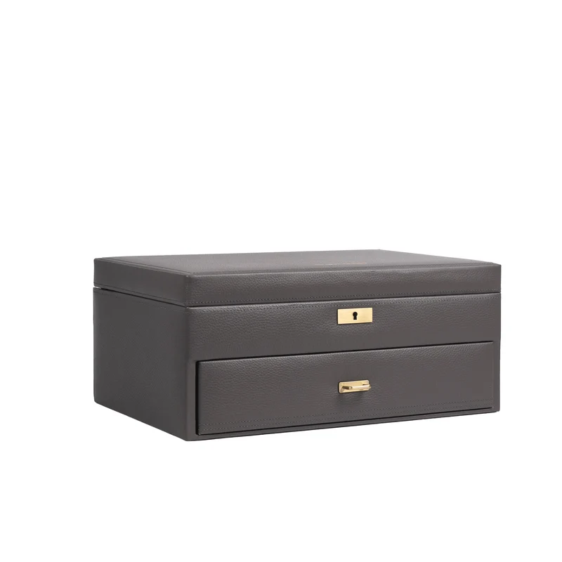 DYNASTY XXL Uhrenbox für 20 Uhren aus Leder