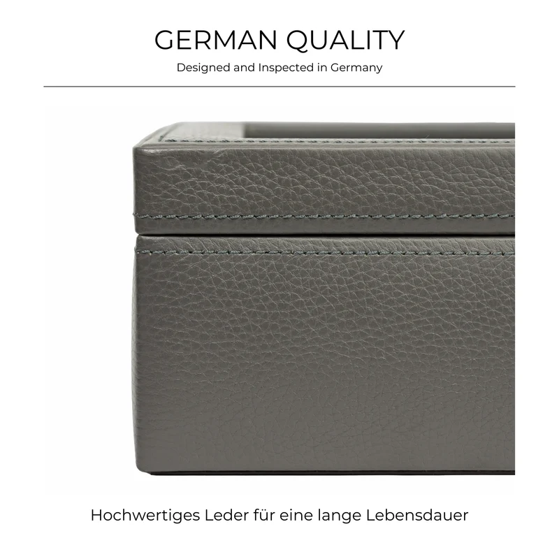 DYNASTY XXL Uhrenbox für 20 Uhren aus Leder
