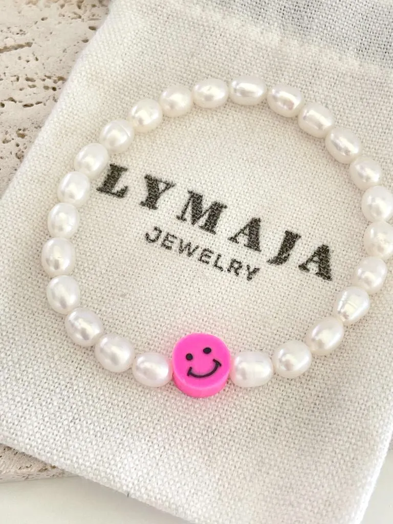 Candy Smiley Perlenarmband
