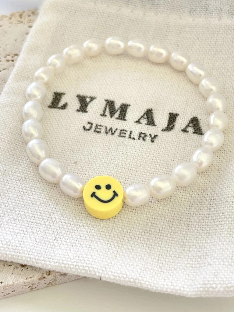 Sunshine Smiley Perlenarmband