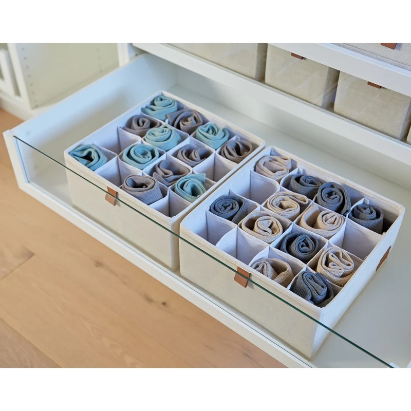 PREMIUM Organizer 16 Fächer Beige - Set 2 Stk