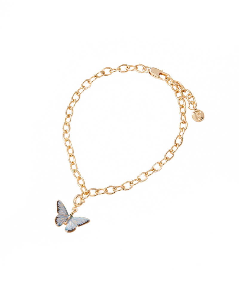 Enamel Blue Butterfly Charm