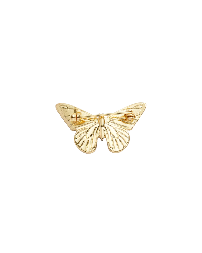 Enamel Blue Butterfly Brooch