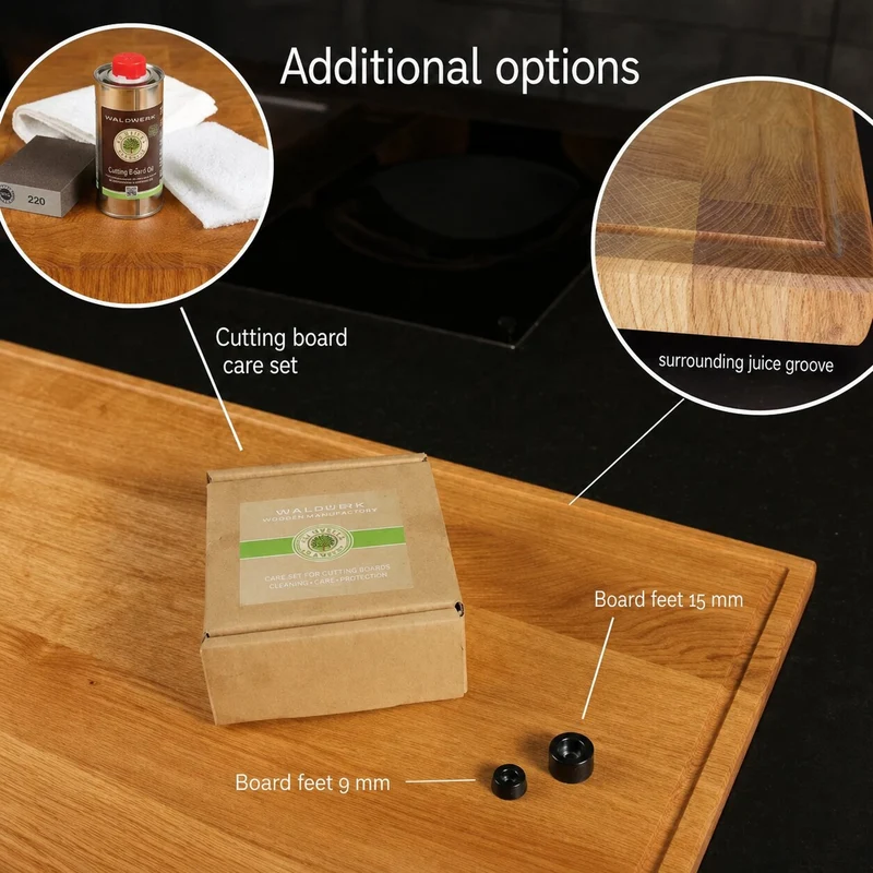 End Grain Wooden Hob Cover