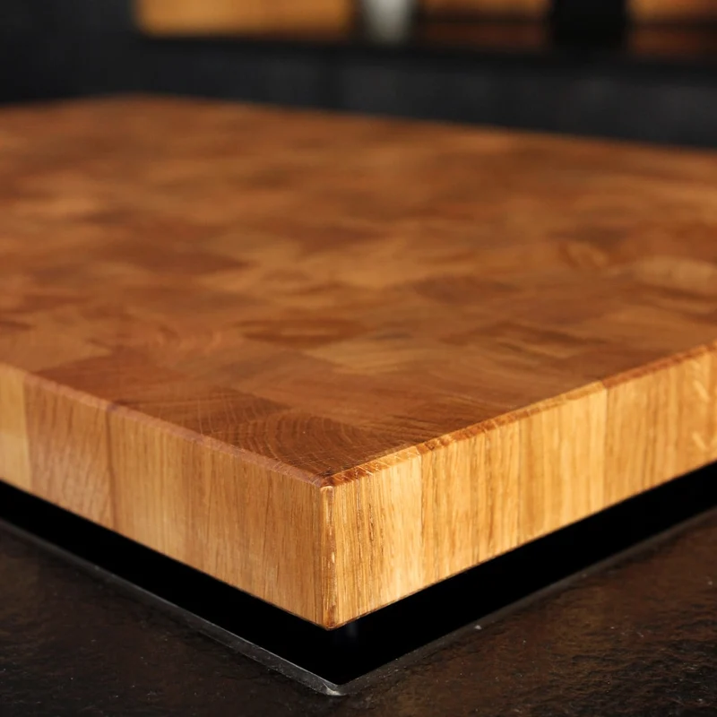End Grain Wooden Hob Cover