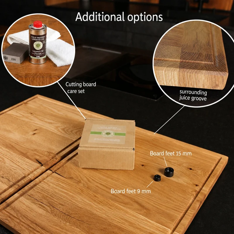 Two-Piece Wooden Hob Cover