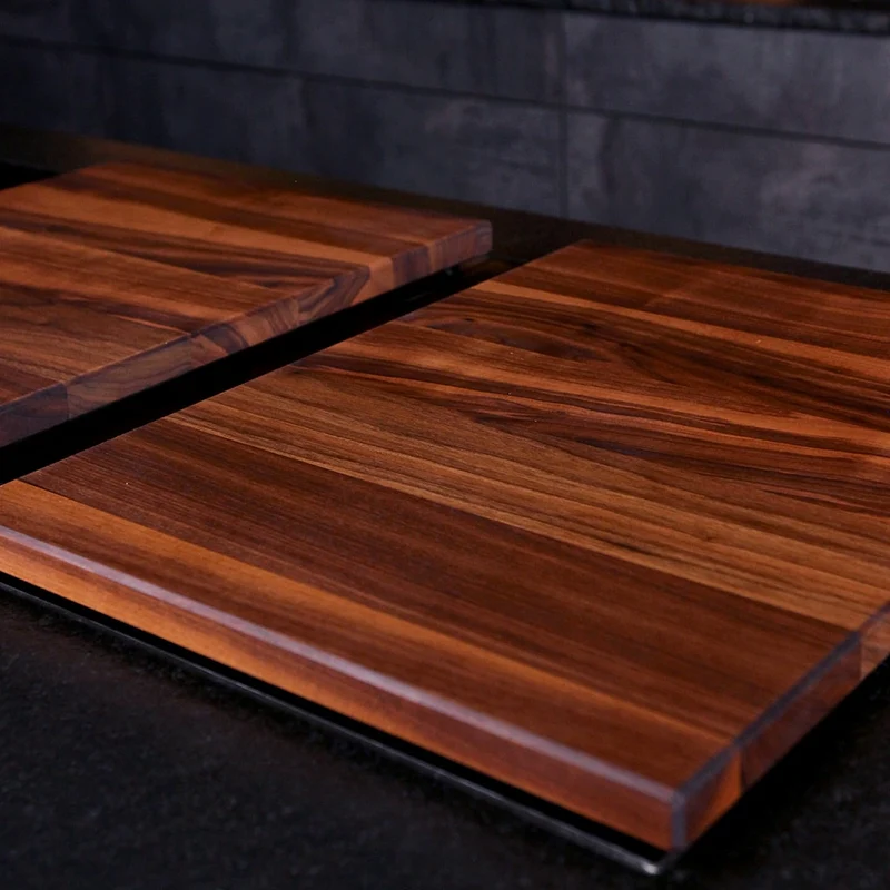 Two-Piece Wooden Hob Cover