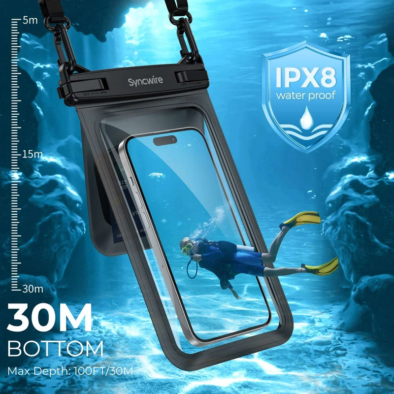 Doppelter Raum wasserdichter Telefon beutel
