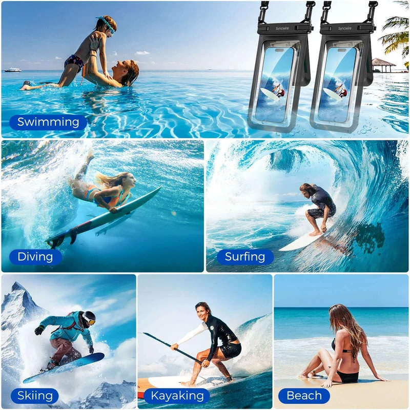 Doppelter Raum wasserdichter Telefon beutel