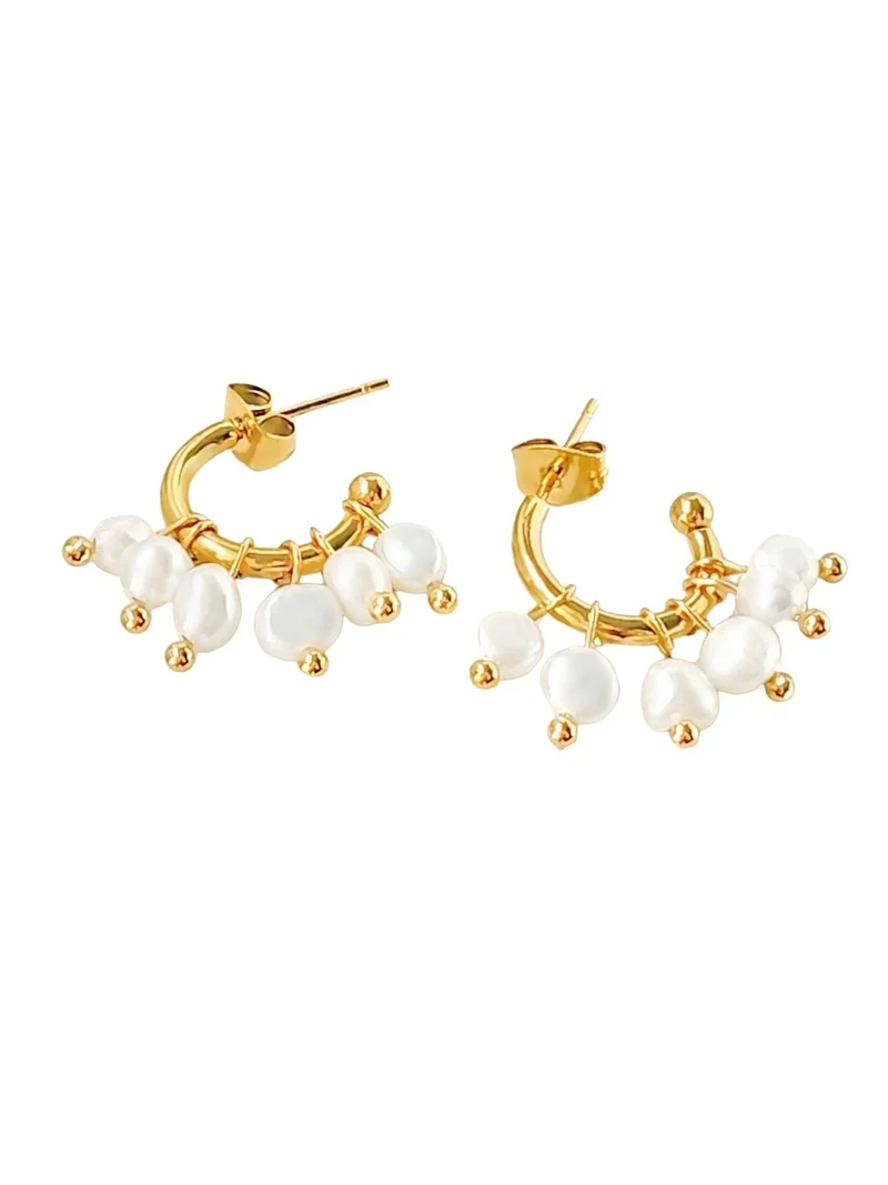 Pearl Arc Studs