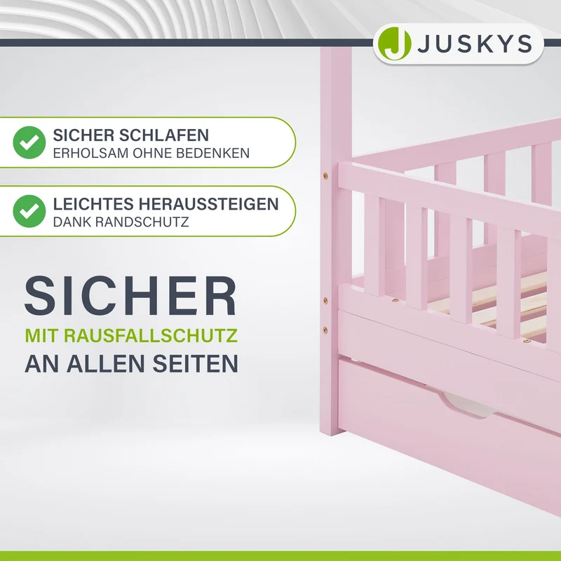 Kinderbett Marli 80 x 160 cm mit Bettkasten