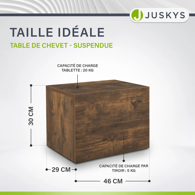 Wandschrank Nachttisch hängend