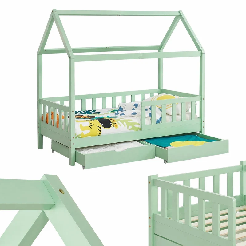 Kinderbett Marli 90 x 200 cm mit Bettkasten