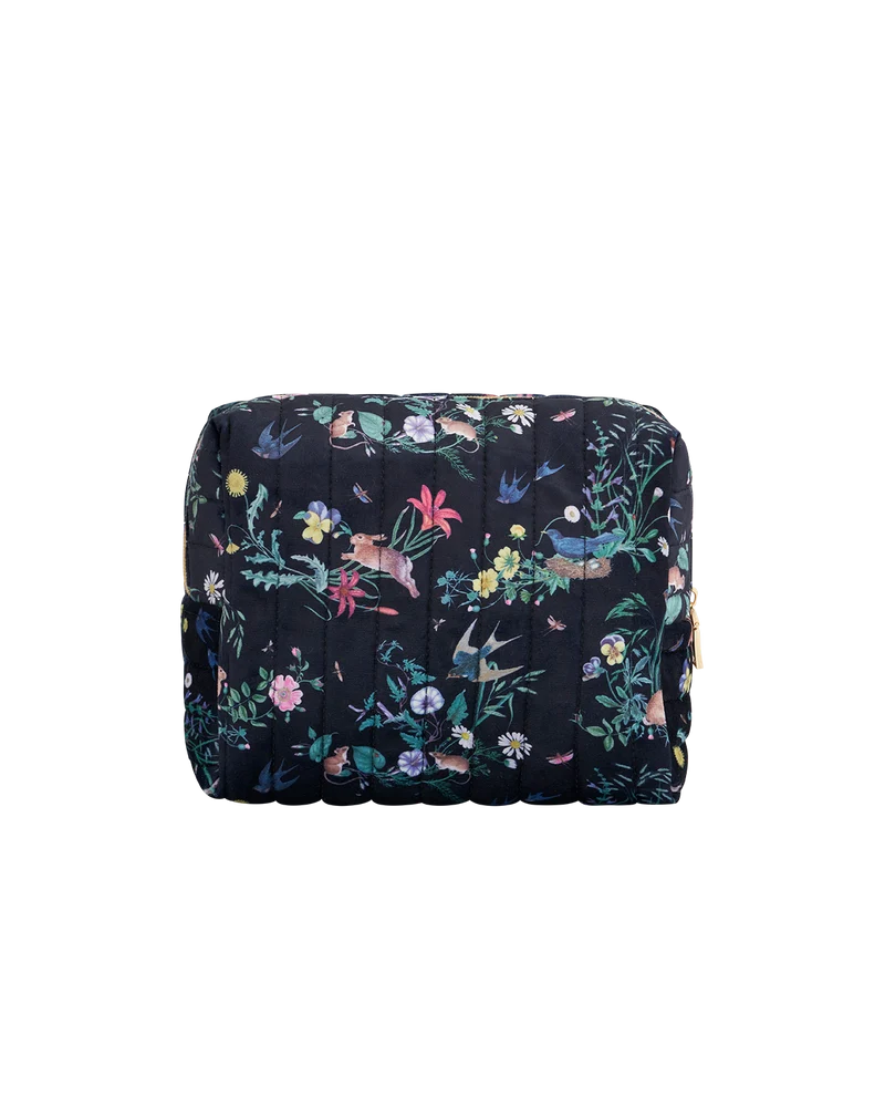 Running Bunny Large Quilted Makeup Bag