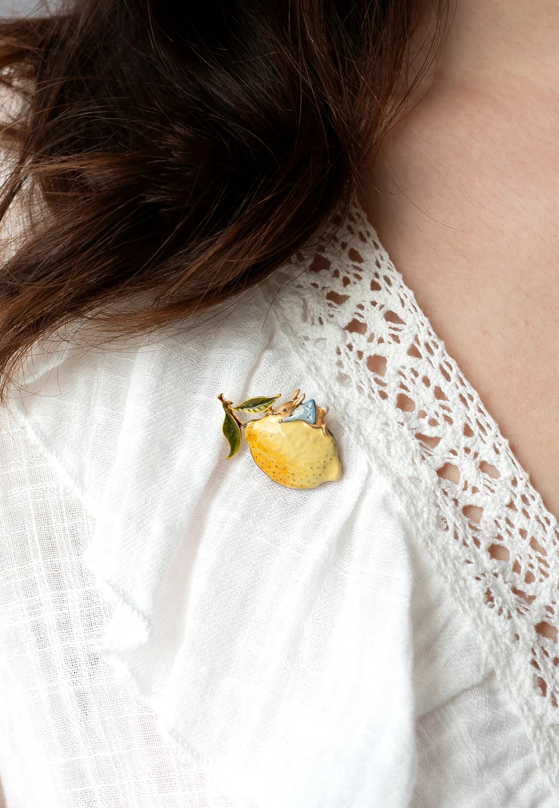 Fable England x Peter Rabbit Lemon Brooch