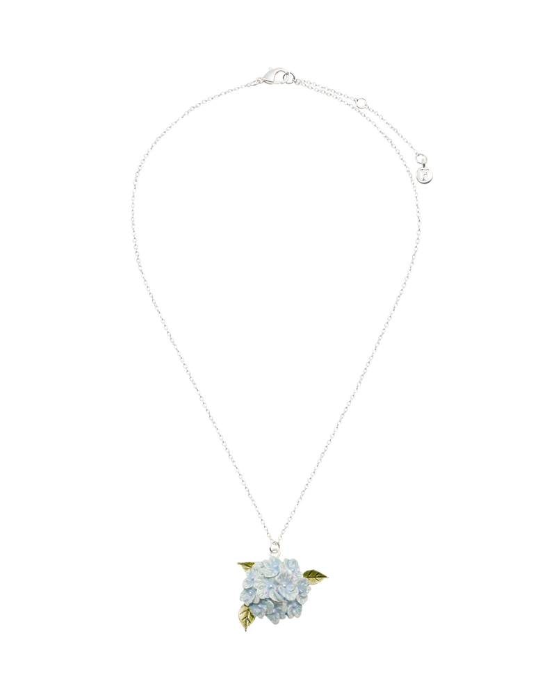 Hydrangea Silver Necklace
