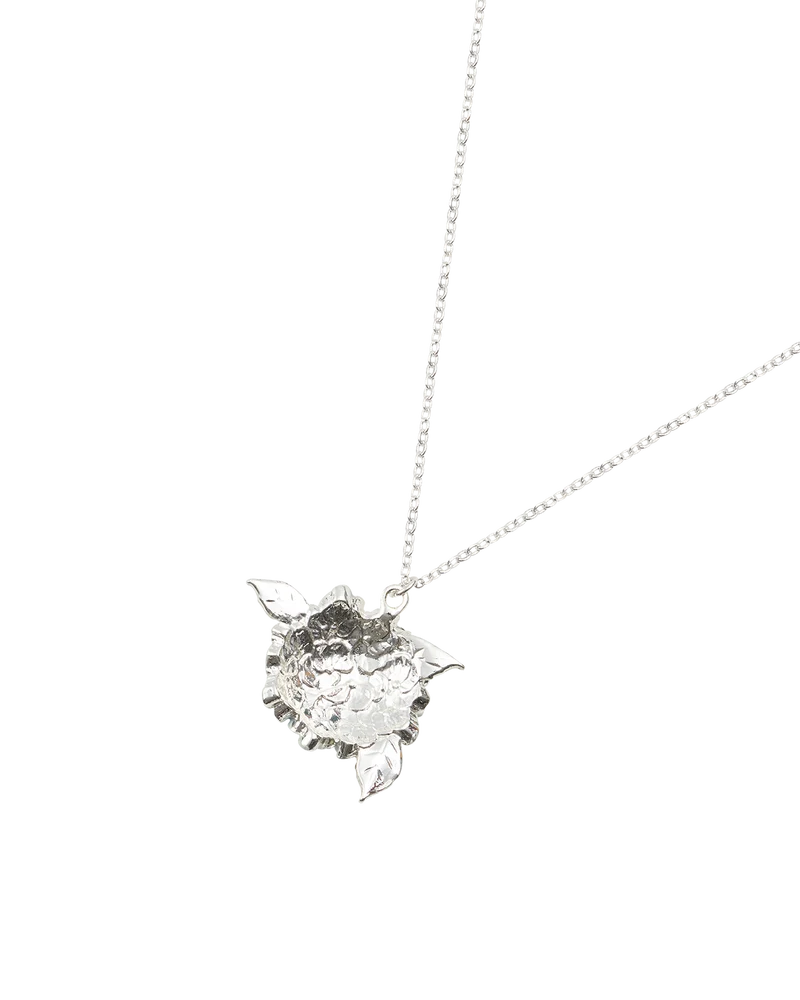 Hydrangea Silver Necklace