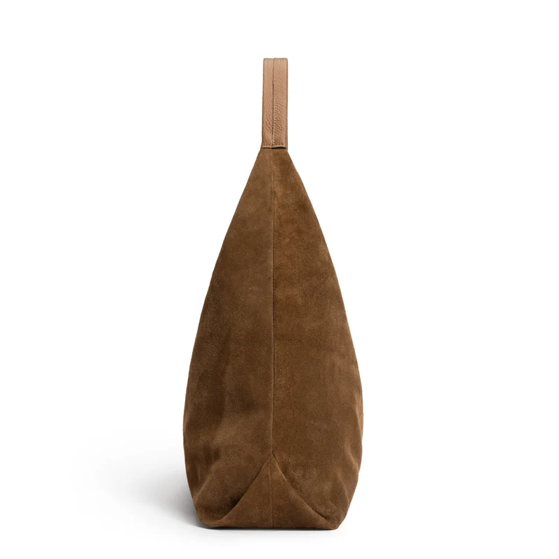 Isabel Bernard Honoré Grace braune Wildleder-Schultertasche IB25093-130