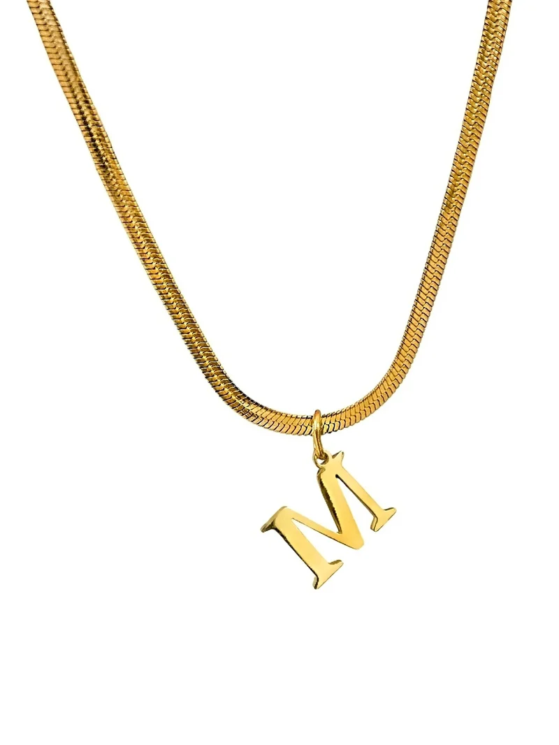 Sleek Letter Halskette