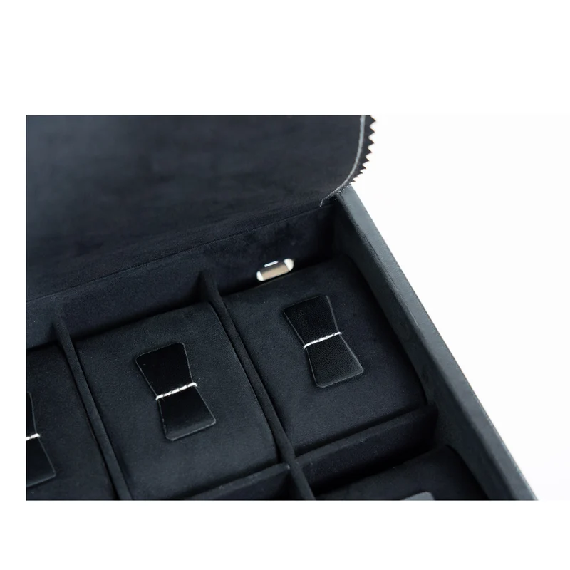 LONDON Uhrenbox für 10 Uhren aus Leder