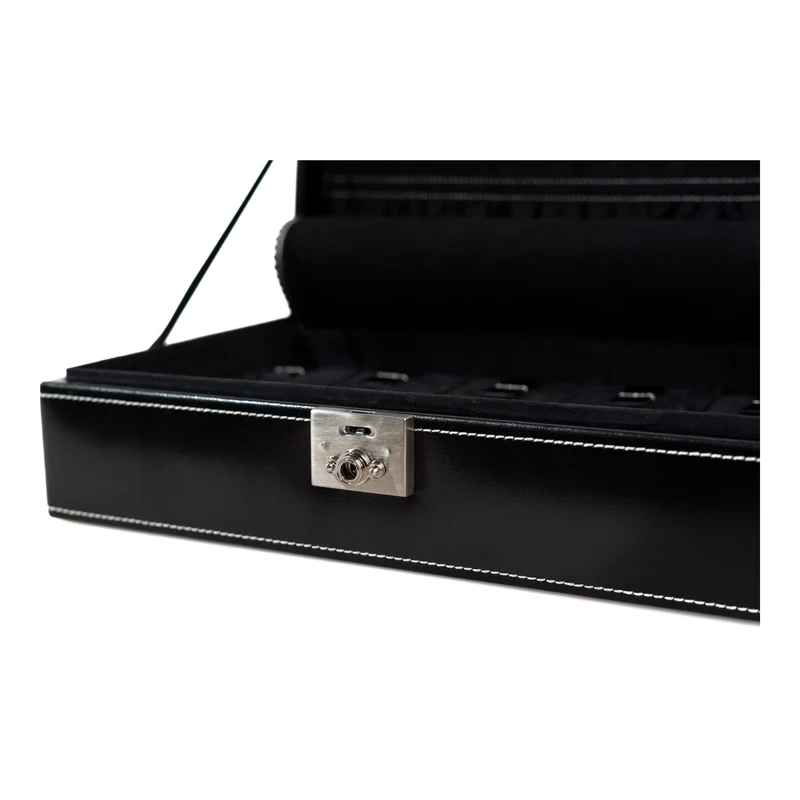 LONDON Uhrenbox für 10 Uhren aus Leder