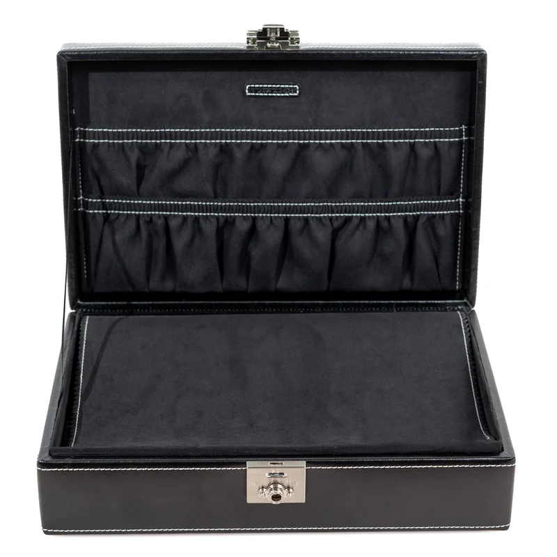 LONDON Uhrenbox für 10 Uhren aus Leder