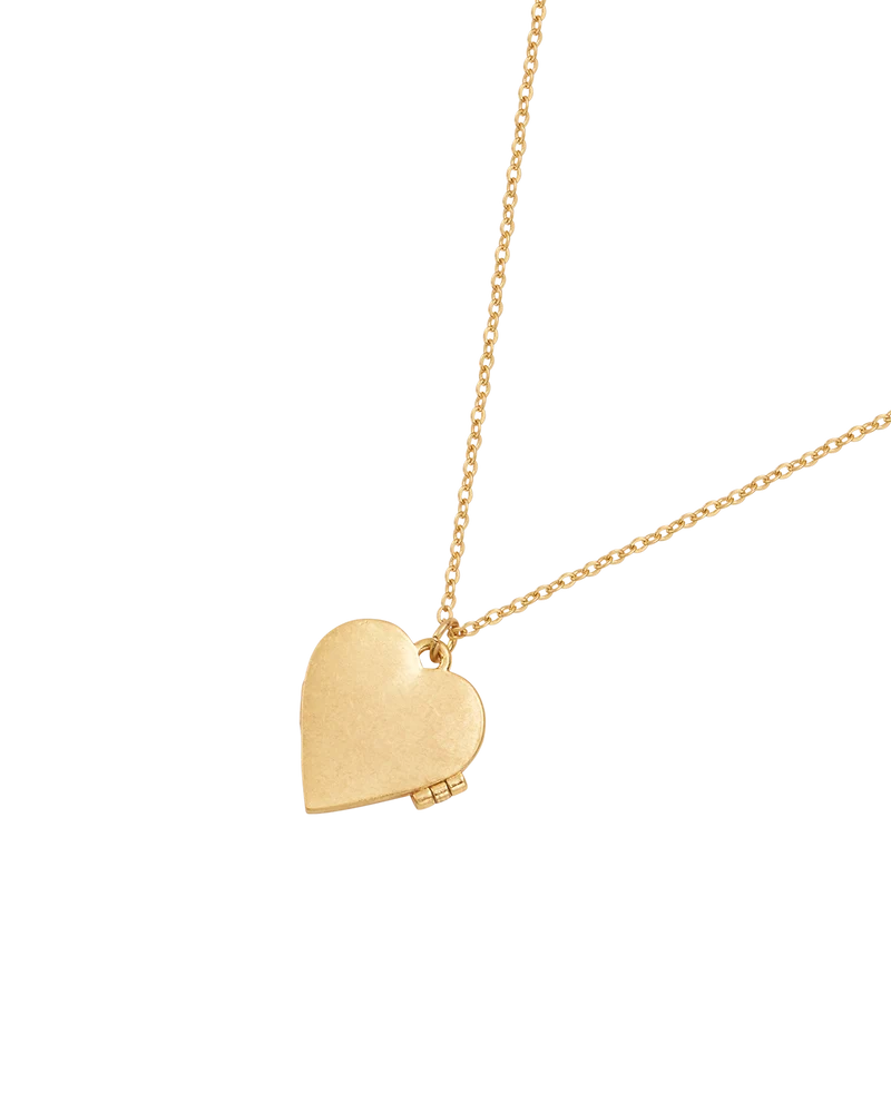 Swallow Heart Locket Chain Necklace