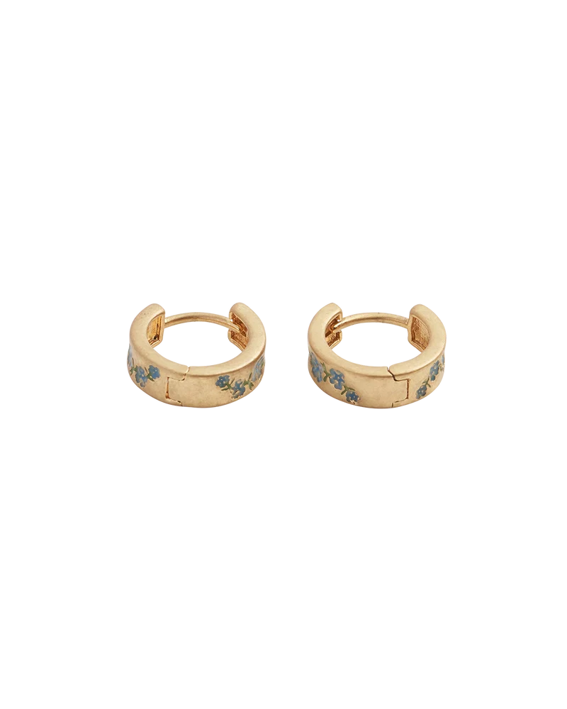 Forget-Me-Not Mini Hoop Earrings