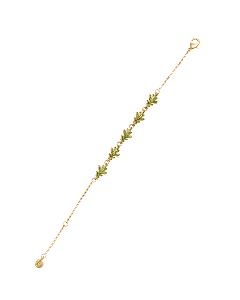 Gold Oak Leaf Bracelet