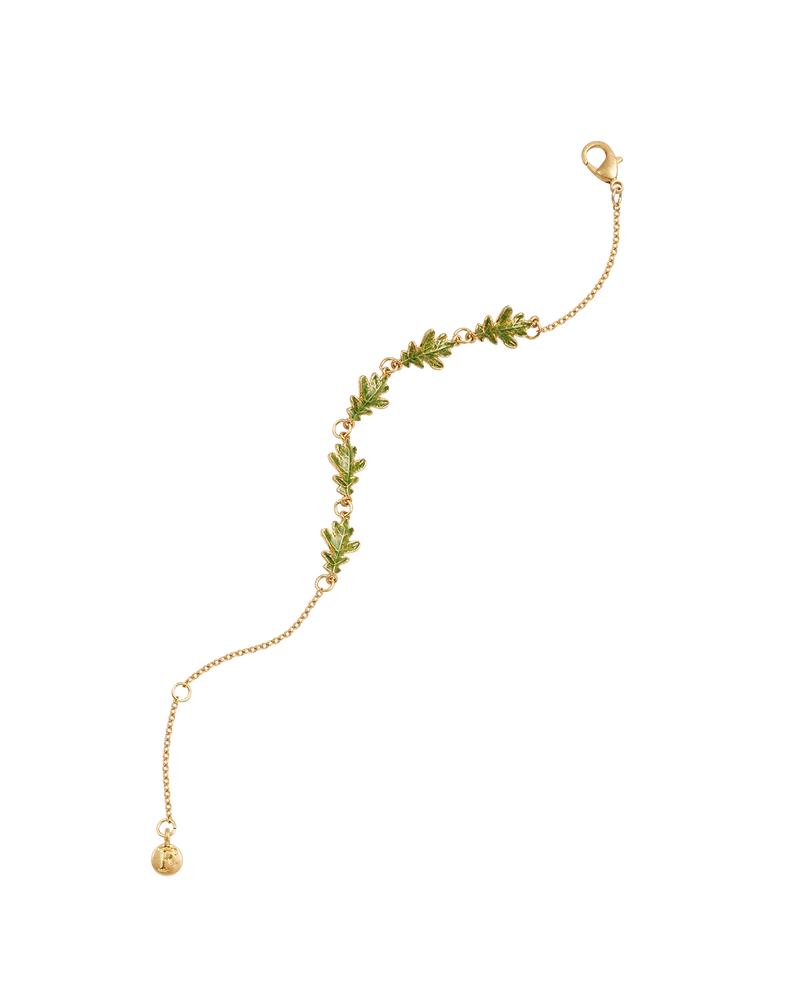 Gold Oak Leaf Bracelet