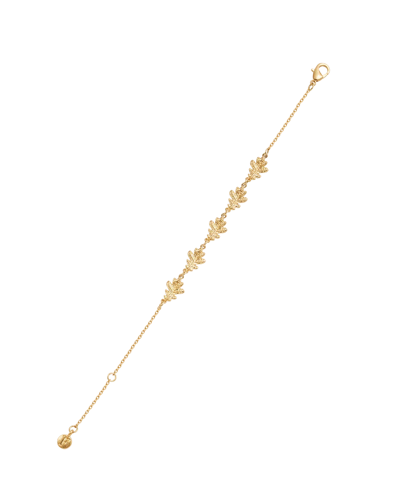 Gold Oak Leaf Bracelet