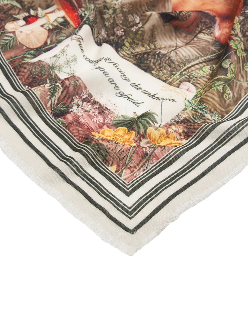 Woodland Tales Long Scarf in Taupe