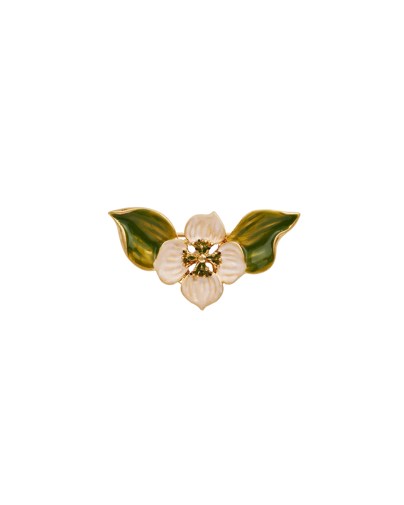 Gold Poppy Anemone Brooch
