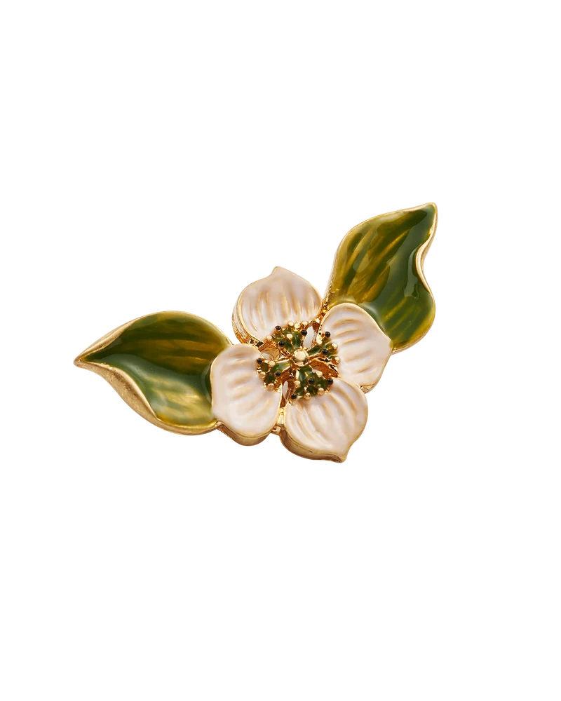 Gold Poppy Anemone Brooch