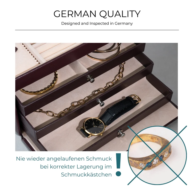 CLASSICO Schmuckkasten Glatt-Leder