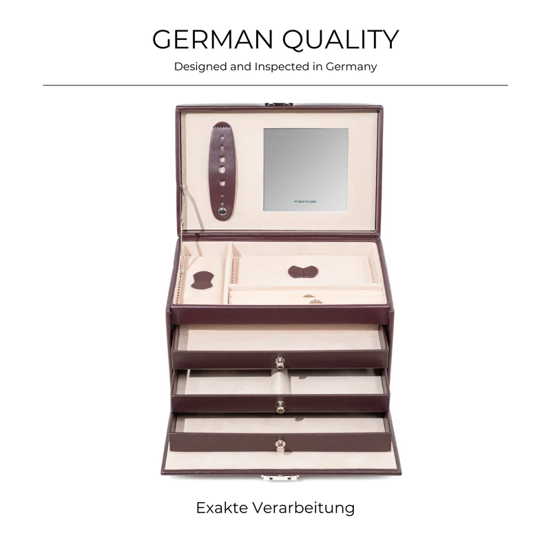 CLASSICO Schmuckkasten Glatt-Leder