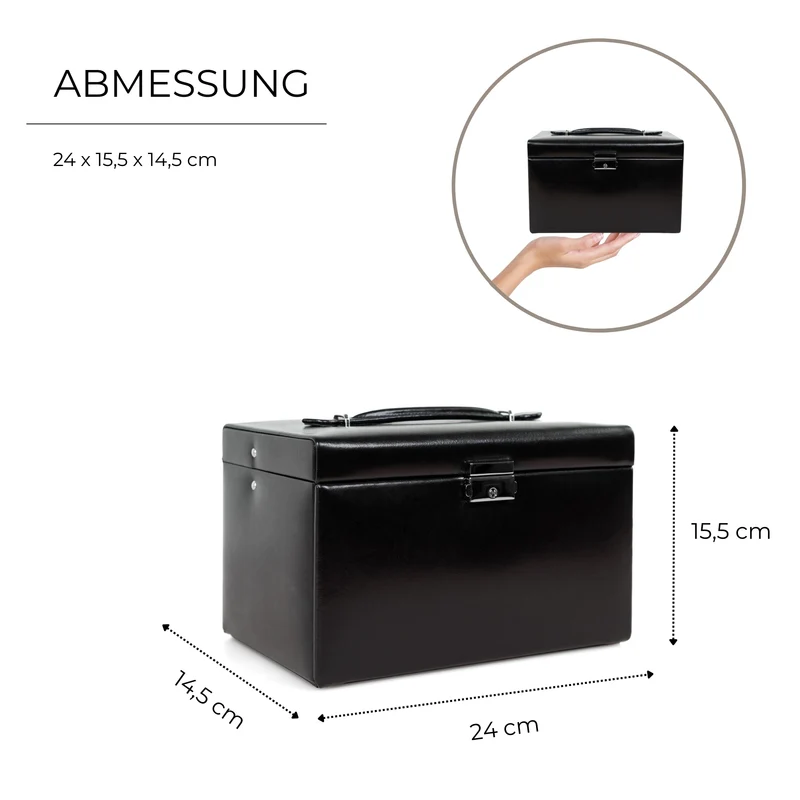 CLASSICO Schmuckkasten Glatt-Leder