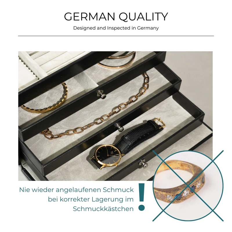 CLASSICO Schmuckkasten Glatt-Leder